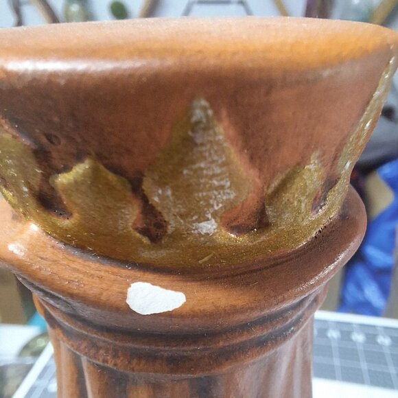 Wiseman King Figurine Statue Orange Gold Nativity Religious 13 Inch Gift Offerin - Picture 5 of 9